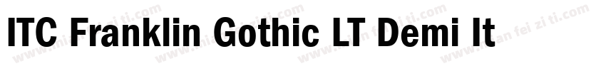 ITC Franklin Gothic LT Demi Italic字体转换